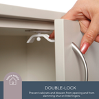 Adhesive Double Locks - 2 Pack