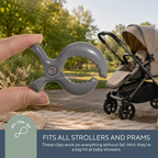 Stroller Clips - 4 Pack Grey
