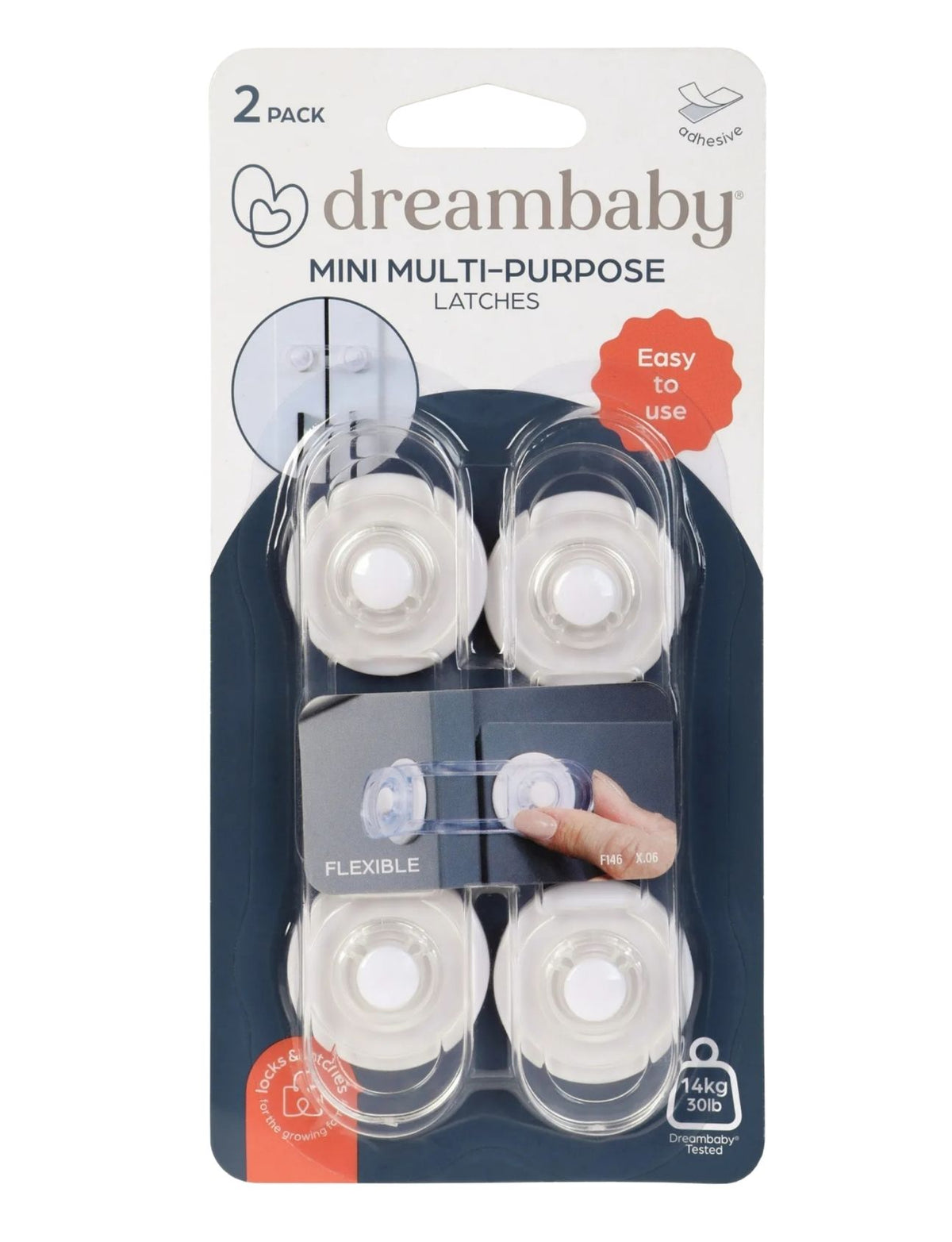 Mini Multi Purpose Latch - 2 Pack