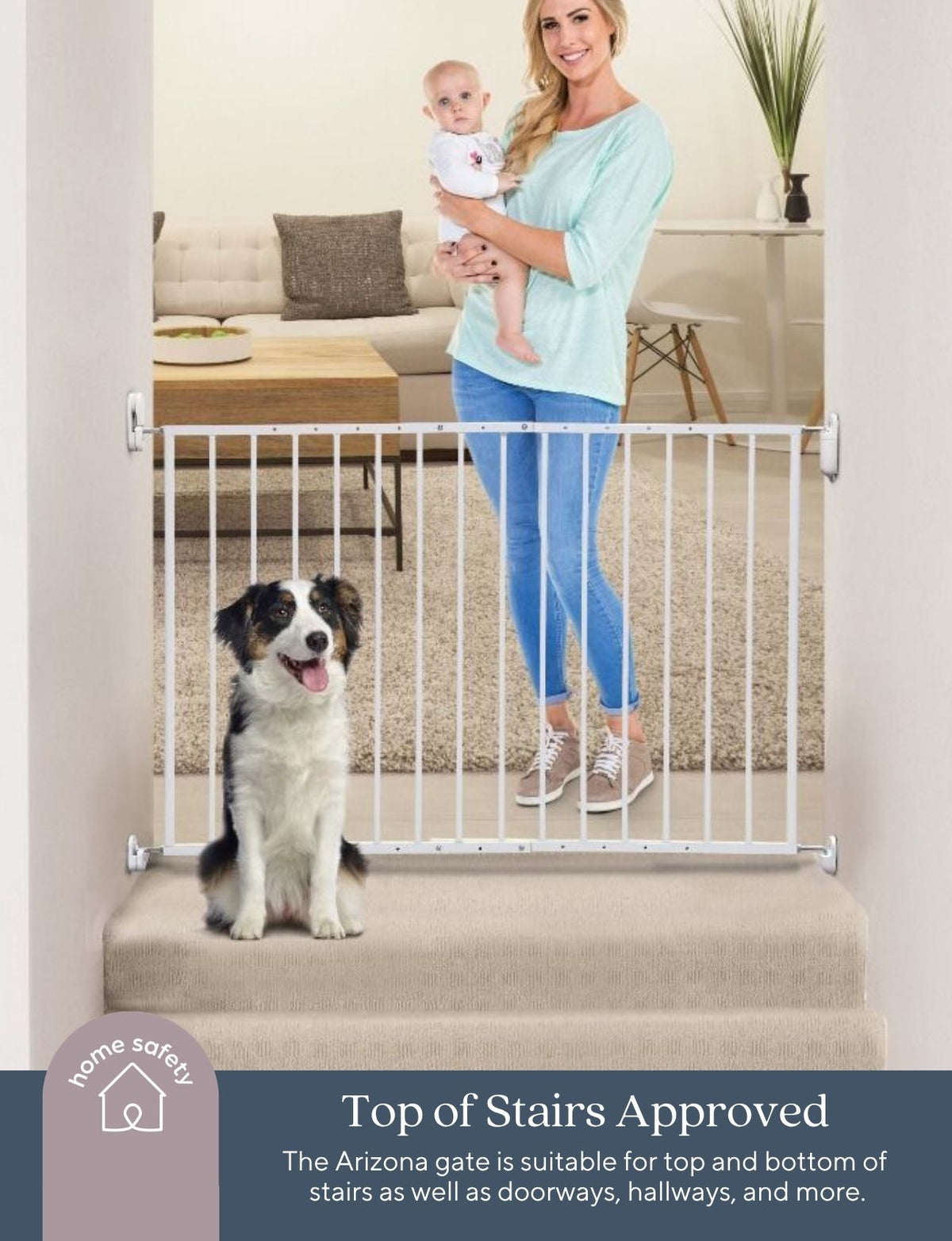 Arizona Extenda Gate - White (67cm to 112cm)