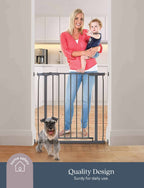 Ava Doorway Gate - Grey (75cm to 81cm)