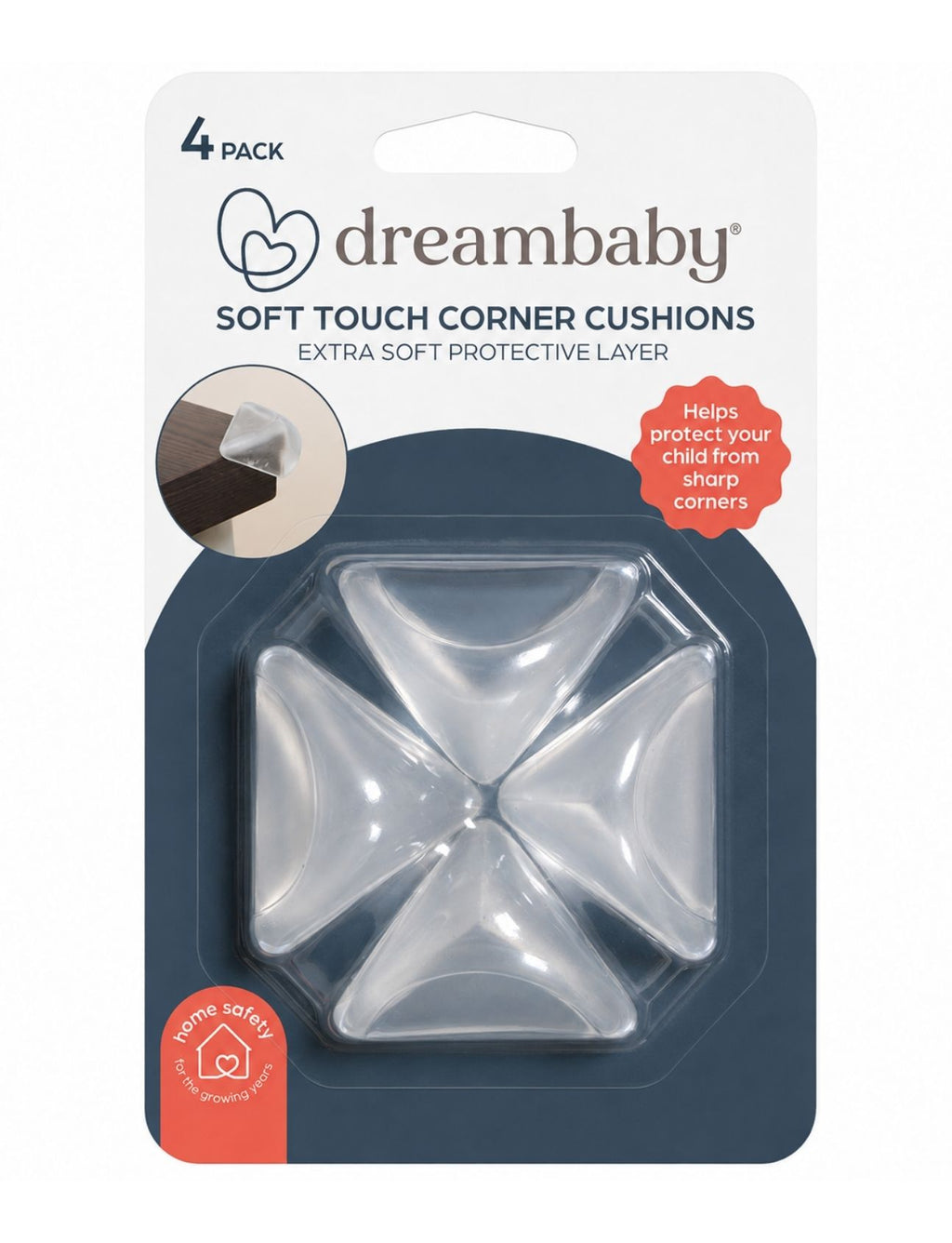 Soft Touch Corner Cushions - 4 Pack