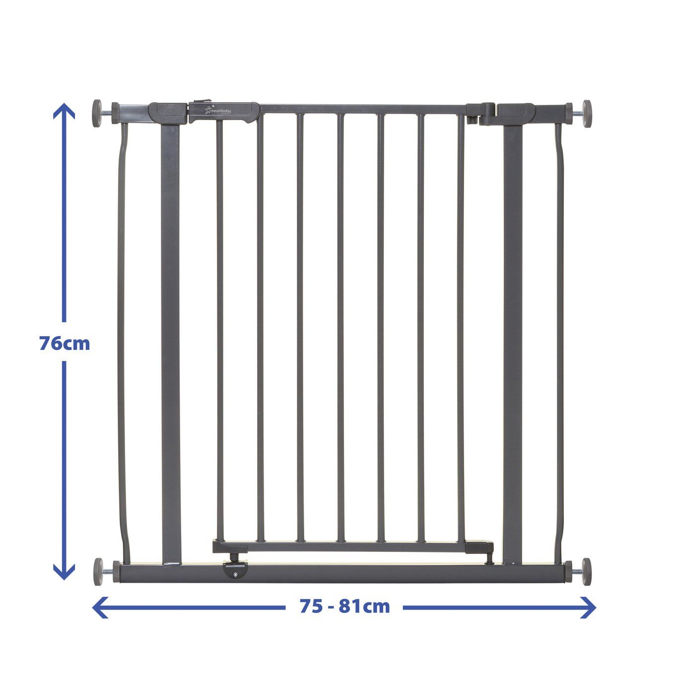 Ava Doorway Gate - Grey (75cm to 81cm)
