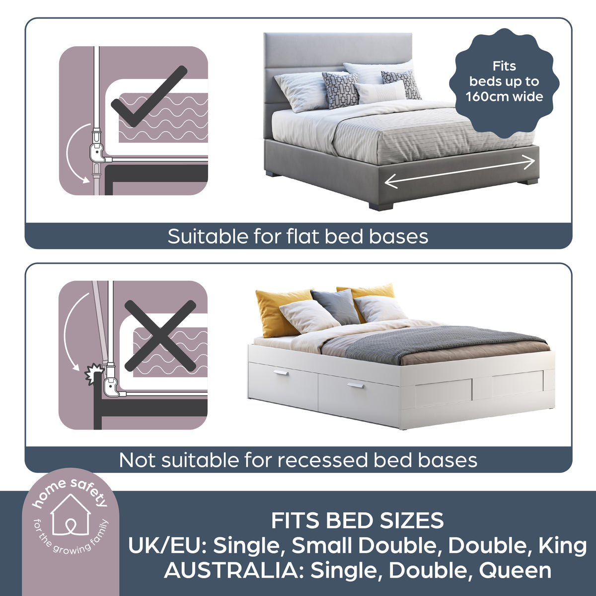Milan Padded Bed Rail