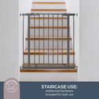 Ava Doorway Gate - Grey (75cm to 81cm)